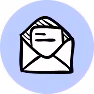 Mailed letter icon